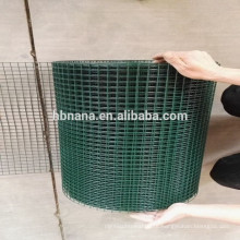 1/4 inch pvc coated wire mesh roll / green color welded wire mesh